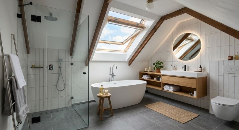 Attic Bathroom Remodeling in Gloucester County, NJ