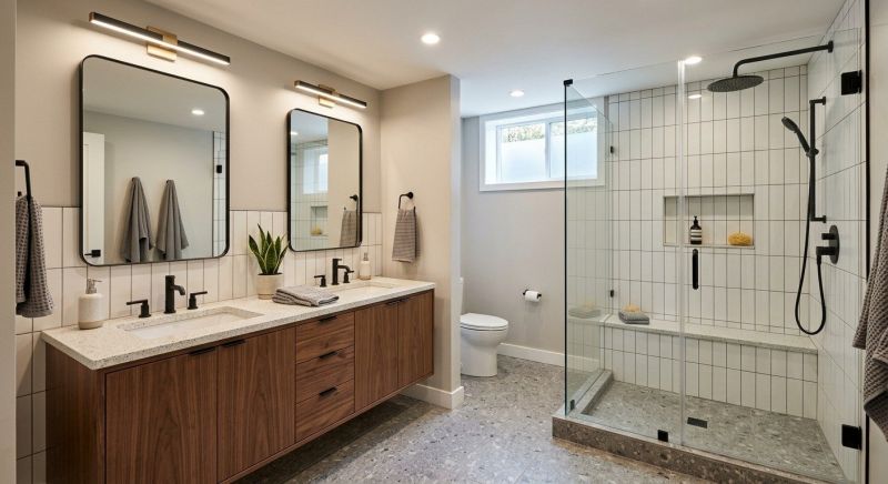 Basement Bathroom Remodeling in Gloucester County, NJ